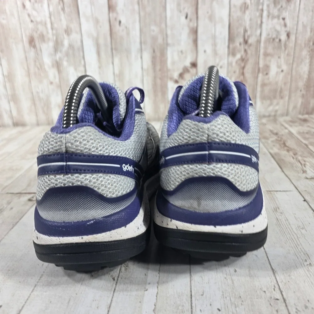 Gravity Defyer Womens TB9024FWP-M Grey Purple VersoShock Walking Shoes Size 7